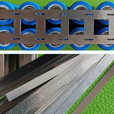 Thickness 0.3mm Lithium Battery Connector Two Parallel Nickel Plated Strip